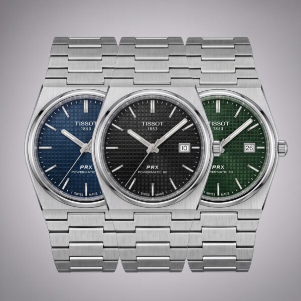 Tissot PRX Powermatic 80 (Black | Green | Blue) Dial