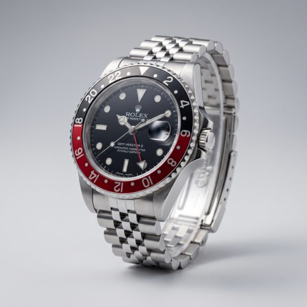Rolx GMT-Master II (Red & Black Bezel & Jubilee Bracelet)